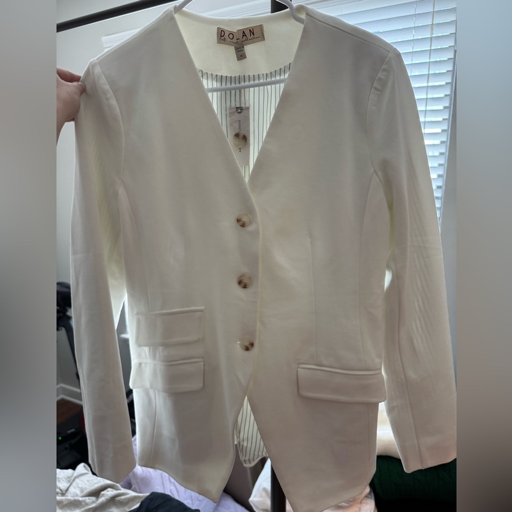 Dolan Ivory Blazer with Button Detail